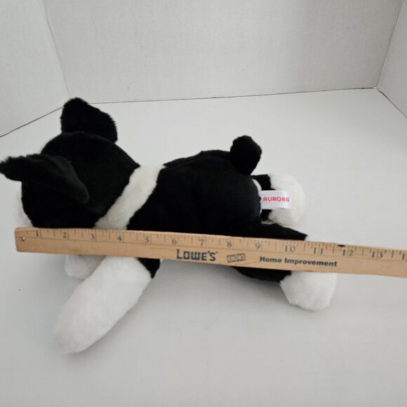 Aurora Buster the Boston Terrier Dog 12" Flopsie Plush Stuffed Animal Toy - Picture 8 of 11
